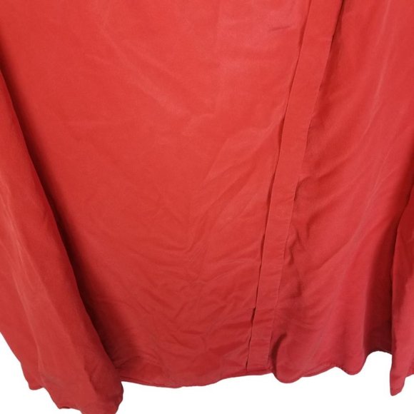 Classiques Entier Atelier Womens L Red Silk Asymme - Picture 3 of 8